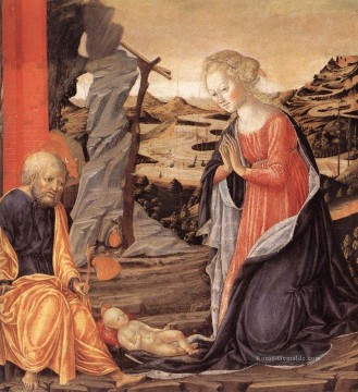 Geburt 1470 Sieneser Francesco di Giorgio Ölgemälde